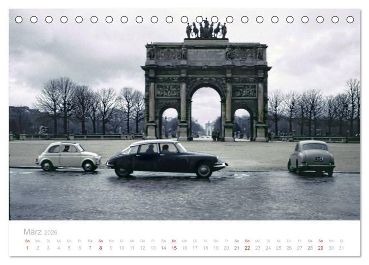 Produktbild: Paris - Historische Ansichten (Tischkalender 2026 DIN A5 quer), CALVENDO Monatskalender