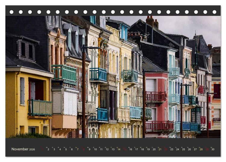 Produktbild: Normandie - Raue K&uuml;ste und malerische Hafenst&auml;dte (Tischkalender 2026 DIN A5 quer), CALVENDO Monatskalender