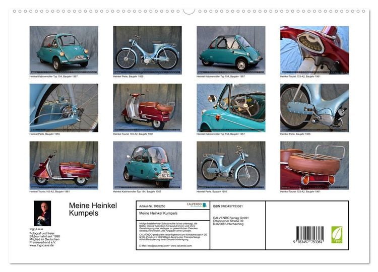 Produktbild: Meine Heinkel Kumpels (hochwertiger Premium Wandkalender 2026 DIN A2 quer), Kunstdruck in Hochglanz