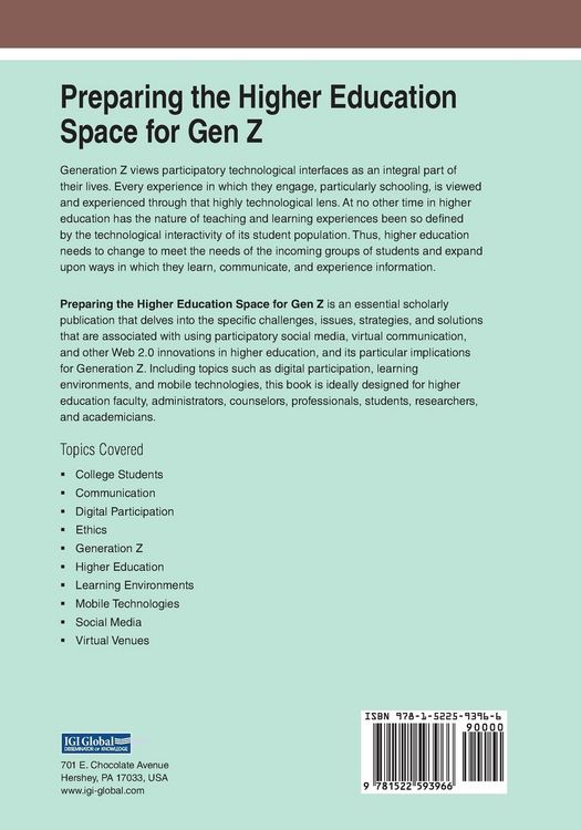 Produktbild: Preparing the Higher Education Space for Gen Z