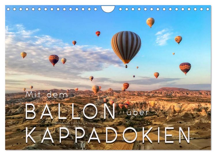 Produktbild: Mit dem Ballon &uuml;ber Kappadokien (Wandkalender 2026 DIN A4 quer), CALVENDO Monatskalender