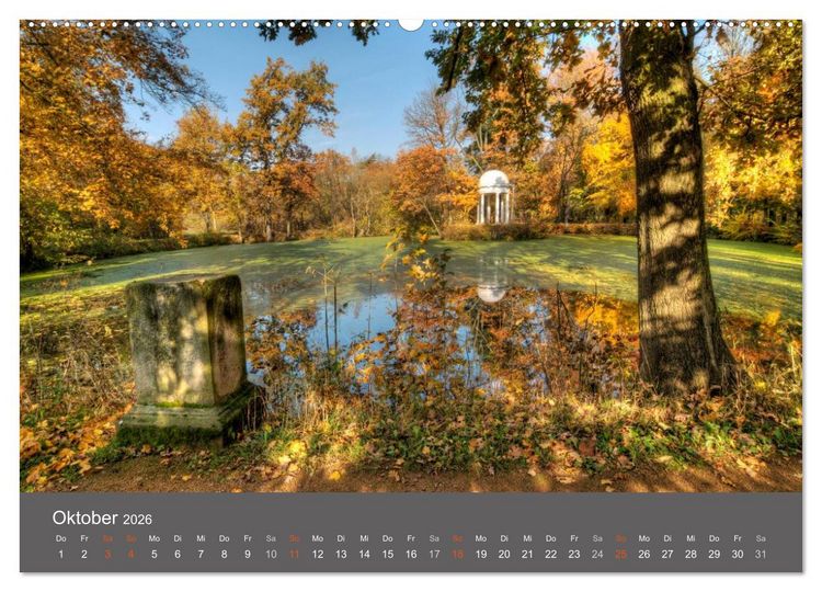 Produktbild: Leipzig - Parks und Landschaften (hochwertiger Premium Wandkalender 2026 DIN A2 quer), Kunstdruck in Hochglanz