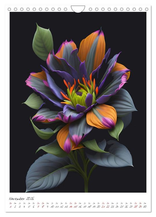 Produktbild: Flora Fantastica (Wandkalender 2026 DIN A4 hoch), CALVENDO Monatskalender