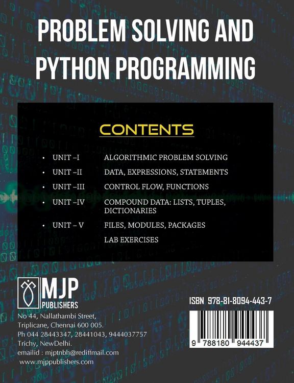Produktbild: Problem Solving and Python Programming