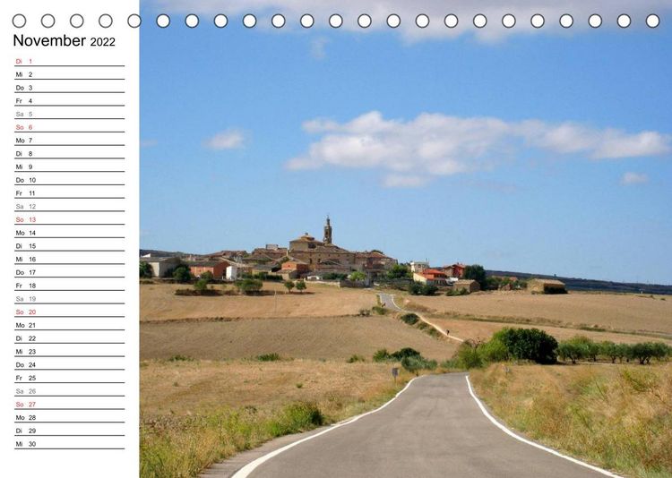 Produktbild: Camino Frances - JakobswegAT-Version (Tischkalender 2022 DIN A5 quer)