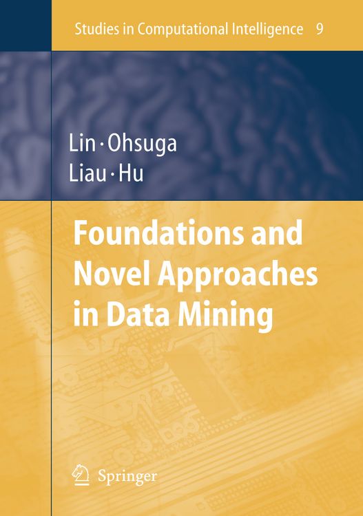 Produktbild: Foundations and Novel Approaches in Data Mining