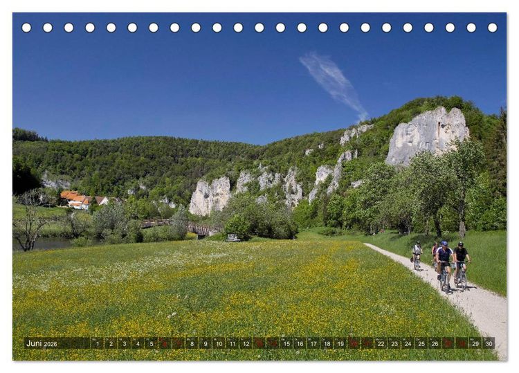 Produktbild: JahresZeiten an der Oberen Donau (Tischkalender 2026 DIN A5 quer), CALVENDO Monatskalender