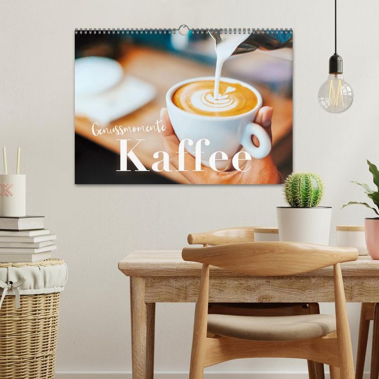 Produktbild: Genussmomente Kaffee (Wandkalender 2026 DIN A3 quer), CALVENDO Monatskalender