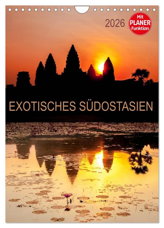 Produktbild: EXOTISCHES S&Uuml;DOSTASIEN - Planer 2026 (Wandkalender 2026 DIN A4 hoch), CALVENDO Monatskalender