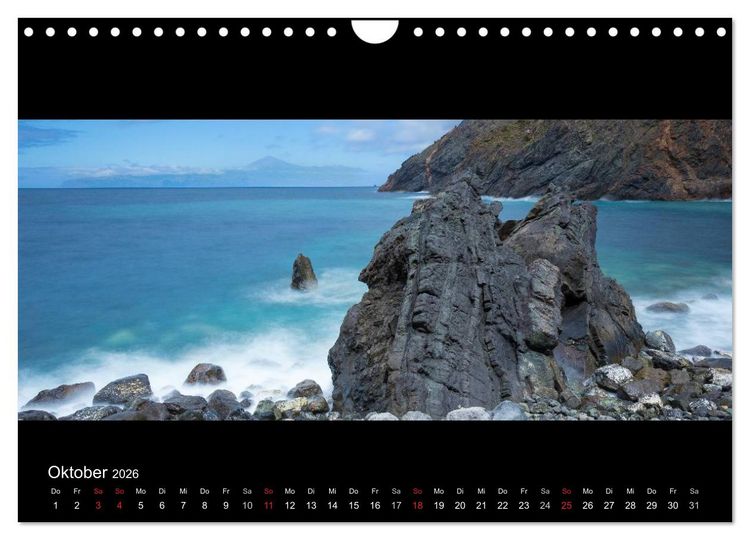 Produktbild: La Gomera - Kanarisches Naturparadies (Wandkalender 2026 DIN A4 quer), CALVENDO Monatskalender