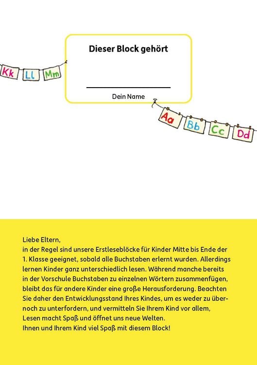 Produktbild: Lesen lernen 1. Klasse f&uuml;r Jungen und M&auml;dchen - In der Schule ist was los!