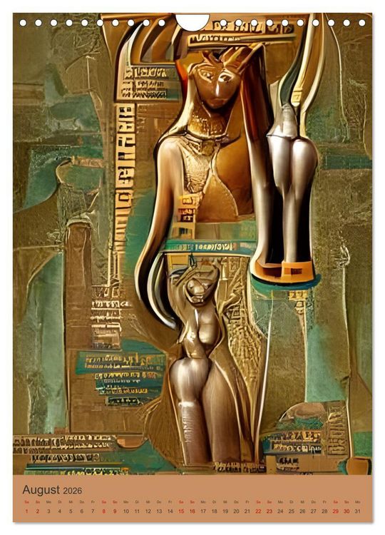 Produktbild: Altes &Auml;gypten - Computertr&auml;ume aus der KI (Wandkalender 2026 DIN A4 hoch), CALVENDO Monatskalender