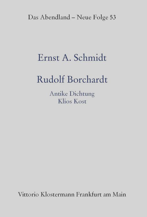Produktbild: Rudolf Borchardt
