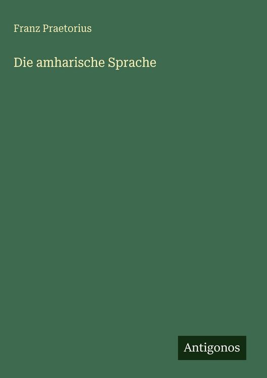 Produktbild: Die amharische Sprache
