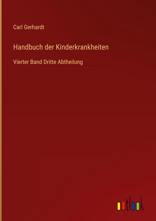 Produktbild: Handbuch der Kinderkrankheiten