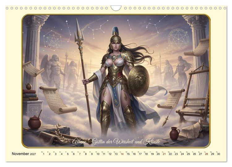 Produktbild: Griechische Gottheiten des Guten (Wandkalender 2027 DIN A3 quer), CALVENDO Monatskalender