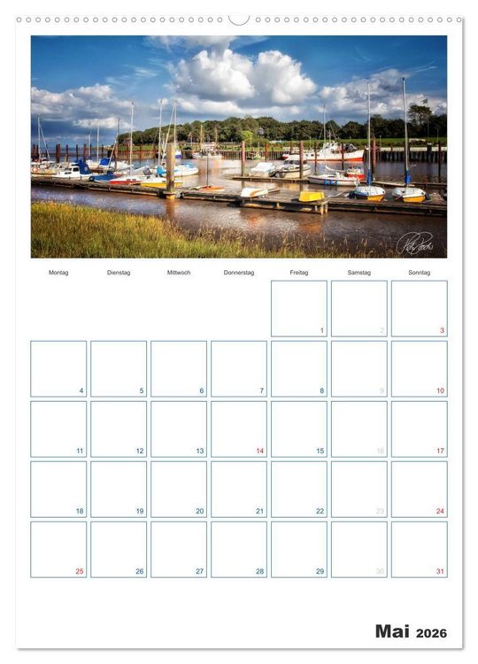 Produktbild: Friesland - Nordseebad Dangast (Wandkalender 2026 DIN A2 hoch), CALVENDO Monatskalender
