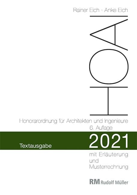 Produktbild: HOAI 2021 &ndash; Textausgabe Honorarordnung f&uuml;r Architekten und Ingenieure