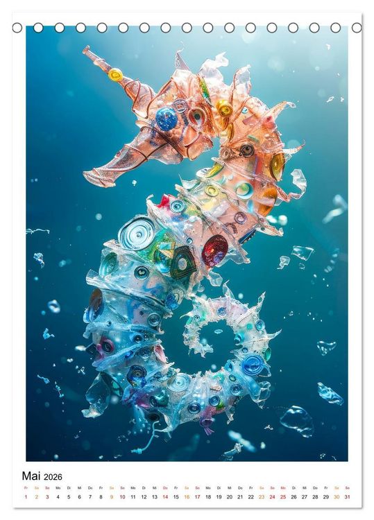 Produktbild: Unsere Umwelt leidet (Tischkalender 2026 DIN A5 hoch), CALVENDO Monatskalender