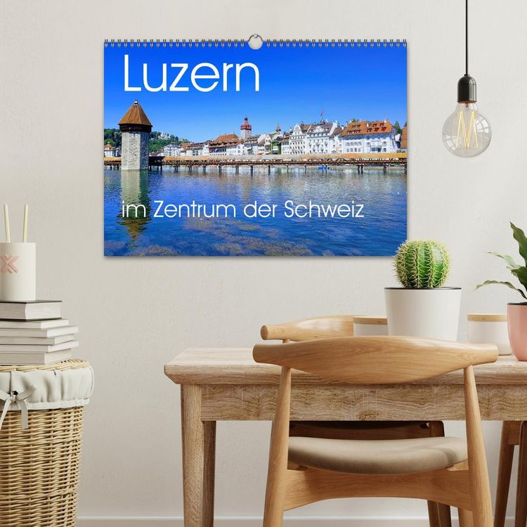 Produktbild: Luzern, die Stadt im Zentrum der Schweiz (Wandkalender 2026 DIN A3 quer), CALVENDO Monatskalender