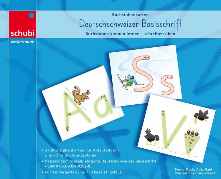 Produktbild: Buchstabenkarten: Deutschschweizer Basisschrift