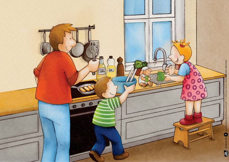 Produktbild: Kochen mit Emma und Paul. Kamishibai Bildkartenset