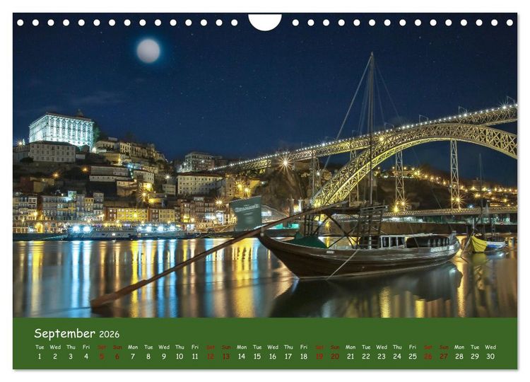 Produktbild: Colorful Porto (Wall Calendar 2026 DIN A4 landscape), CALVENDO 12 Month Wall Calendar