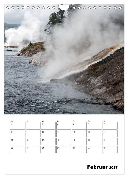 Produktbild: Yellowstone und Grand Tetons Nationalparks (Wandkalender 2027 DIN A4 hoch), CALVENDO Monatskalender