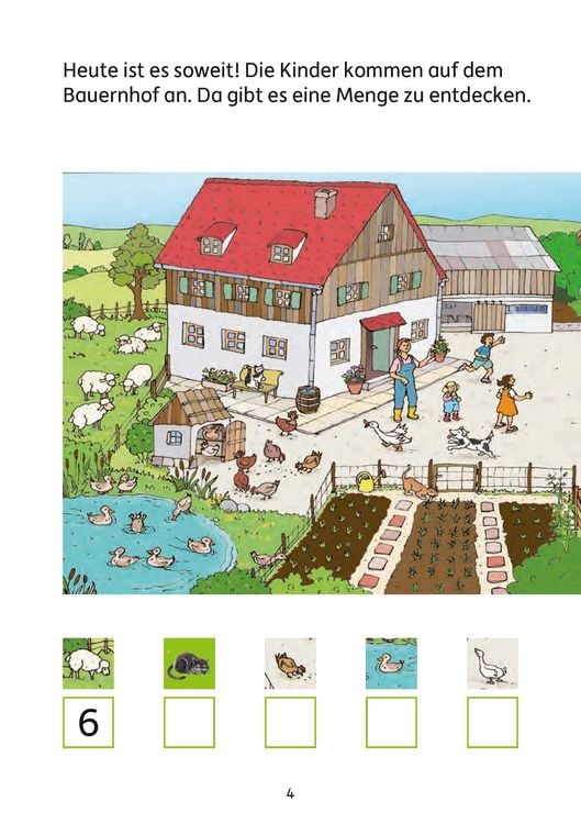 Produktbild: Mathe 1. Klasse &Uuml;bungsheft - Mathe auf dem Bauernhof