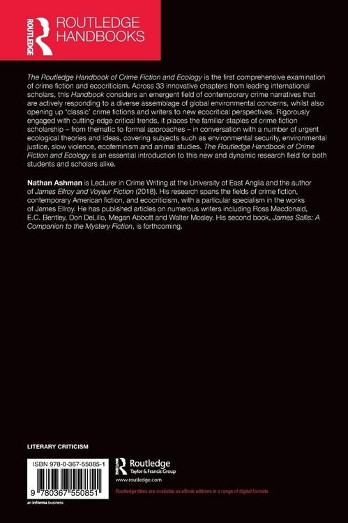 Produktbild: The Routledge Handbook of Crime Fiction and Ecology