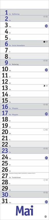 Produktbild: Langplaner, blau 2027