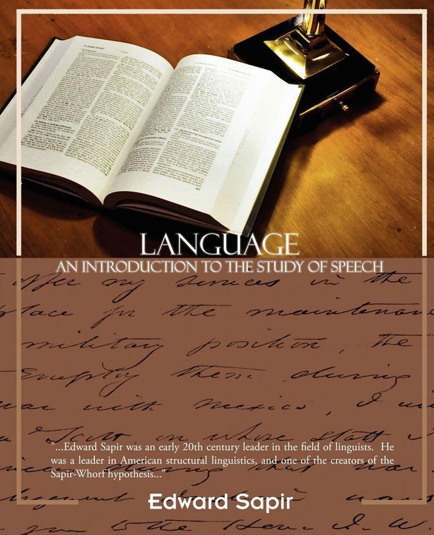 Produktbild: Language an Introduction to the Study of Speech