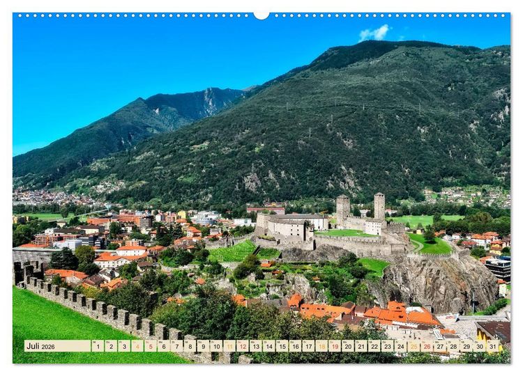 Produktbild: Auf der gro&szlig;en Tour durch die Schweiz, Etappe 1, Appenzell zum Genfer See (Wandkalender 2026 DIN A2 quer), CALVENDO Monatskalender