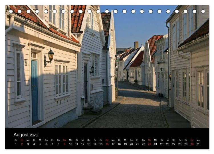 Produktbild: Norwegen 2026 (Tischkalender 2026 DIN A5 quer), CALVENDO Monatskalender