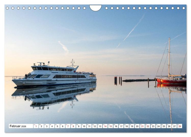 Produktbild: Schiff und Segel - HIDDENSEE (Wandkalender 2026 DIN A4 quer), CALVENDO Monatskalender