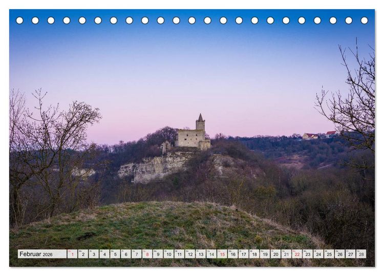 Produktbild: Willkommen im Burgenlandkreis (Tischkalender 2026 DIN A5 quer), CALVENDO Monatskalender