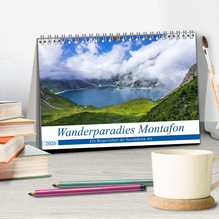 Produktbild: Wanderparadies Montafon (Tischkalender 2026 DIN A5 quer), CALVENDO Monatskalender