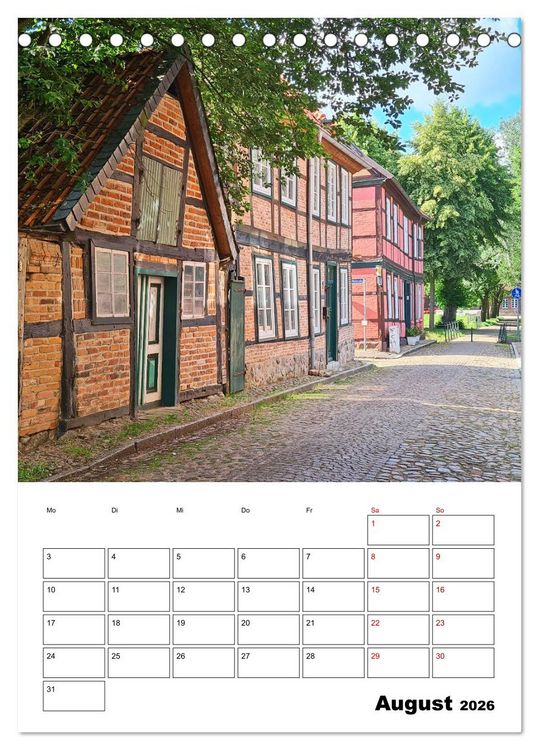 Produktbild: Boizenburg am Elberadweg (Tischkalender 2026 DIN A5 hoch), CALVENDO Monatskalender