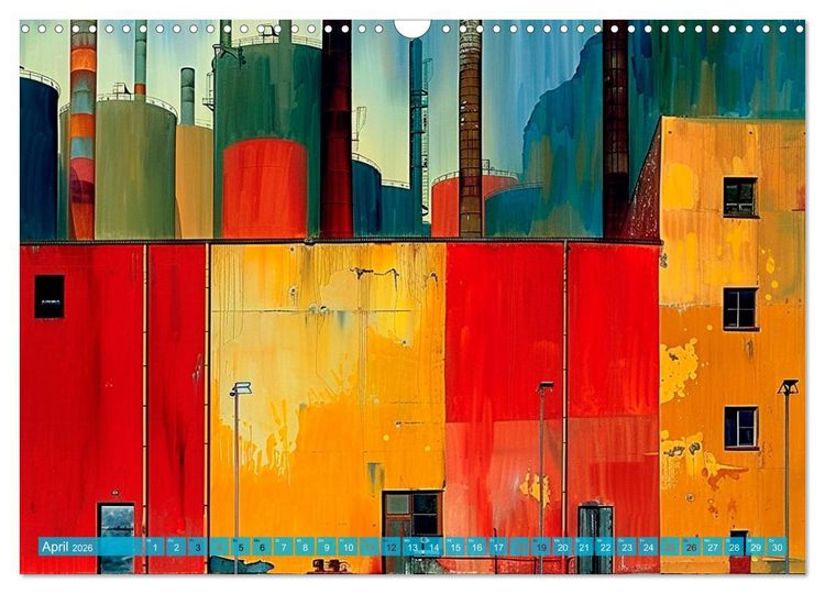 Produktbild: Zeitzeugen der Industrie: Symbol und Verg&auml;nglichkeit (Wandkalender 2026 DIN A3 quer), CALVENDO Monatskalender