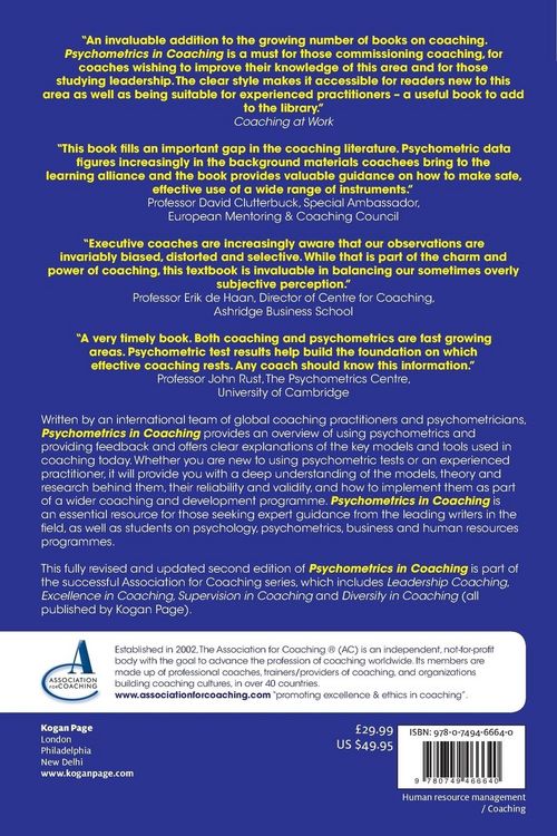 Produktbild: Psychometrics in Coaching