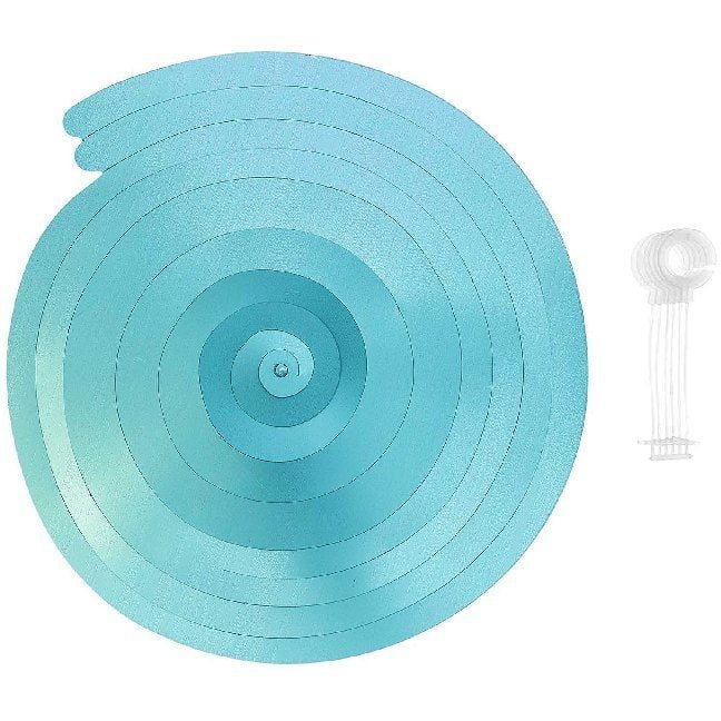 Produktbild: Spiral Luftschlangen, T&uuml;rkis Matt