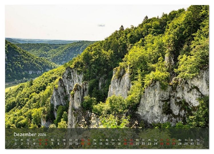 Produktbild: Im Donautal zwischen Beuron und Sigmaringen (Wandkalender 2026 DIN A3 quer), CALVENDO Monatskalender