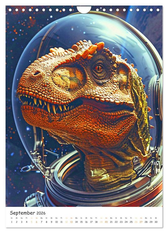 Produktbild: Tyrannosaurus Rex - Kleine Arme, gro&szlig;e Abenteuer (Wandkalender 2026 DIN A4 hoch), CALVENDO Monatskalender