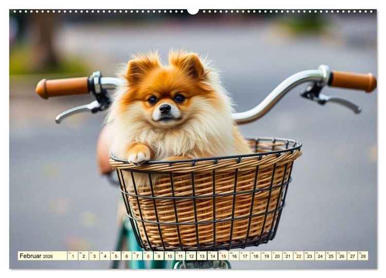 Produktbild: Tausendsassa - Pomeranian (hochwertiger Premium Wandkalender 2026 DIN A2 quer), Kunstdruck in Hochglanz