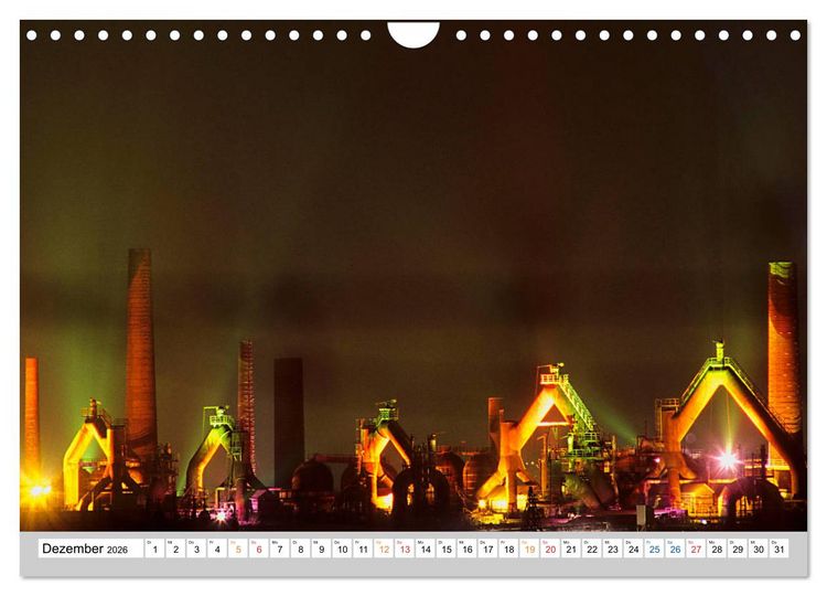 Produktbild: V&ouml;lklinger H&uuml;tte Welterbe seit 1994 (Wandkalender 2026 DIN A4 quer), CALVENDO Monatskalender