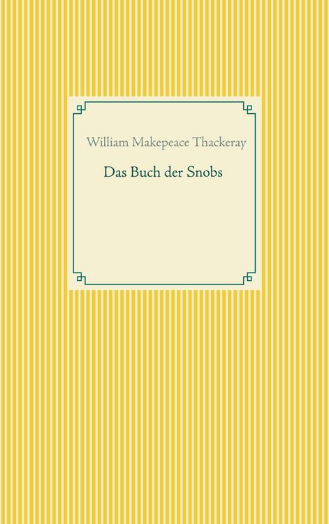 Produktbild: Das Buch der Snobs