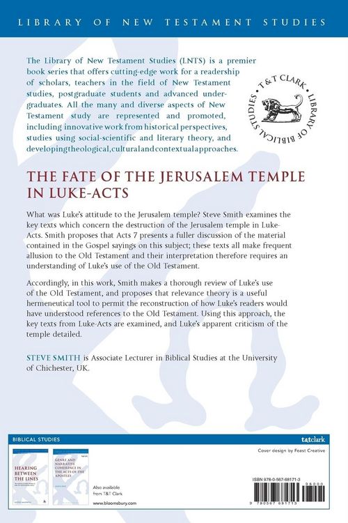 Produktbild: The Fate of the Jerusalem Temple in Luke-Acts