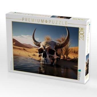 Produktbild: CALVENDO Puzzle Der W&auml;chter am Wasserloch | 2000 Teile Lege-Gr&ouml;&szlig;e 90x67cm Foto-Puzzle f&uuml;r gl&uuml;ckliche Stunden