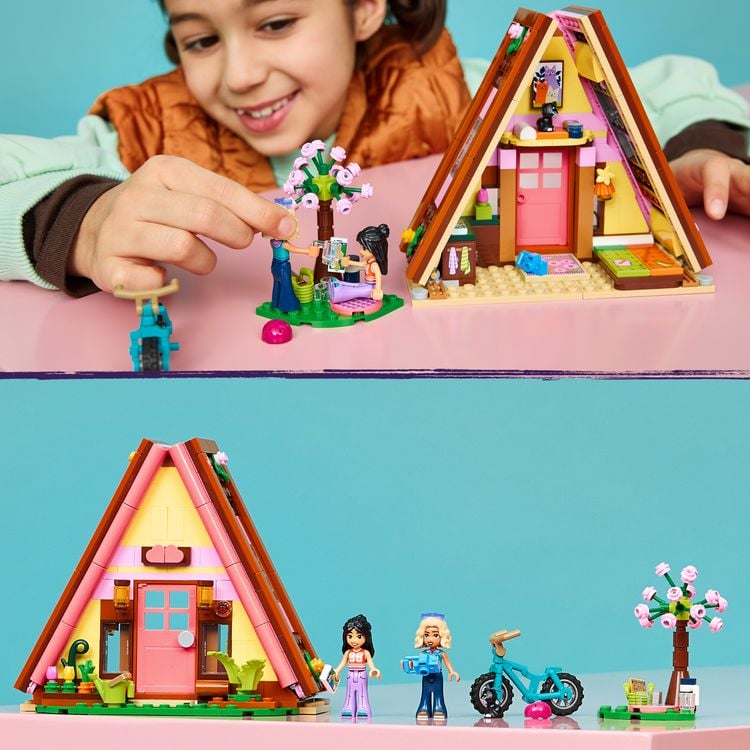 Produktbild: LEGO Friends 42682 Glampingh&uuml;tte in freier Natur, Bau- und Spielset mit 2 Spielfiguren und einem Spielzeugk&auml;tzchen