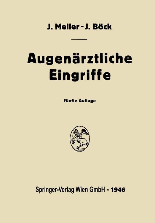 Produktbild: Augen&auml;rztliche Eingriffe